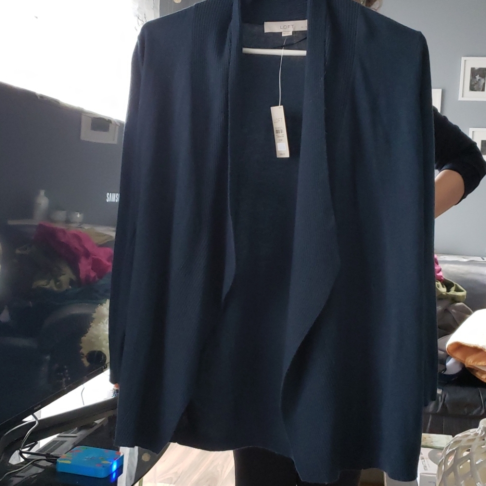 BNWT Teal Loft  Cardigan